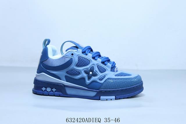 Lv Louis Vuitton Trainer Sneaker Low casual sports culture all-match basketball