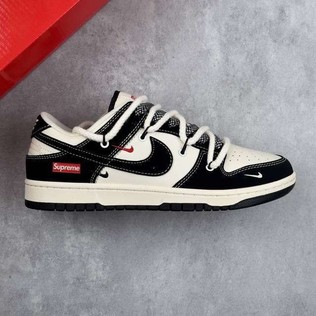 Special price local core private Nk Sb Dunk Low Sup joint-lace-up black hook ann