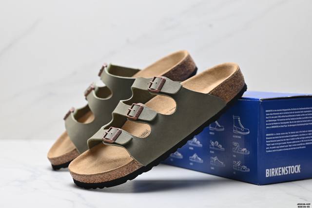 Corporate Birkenstock Half Slipper Sandals Series Chrome Heart Double Buckle Met