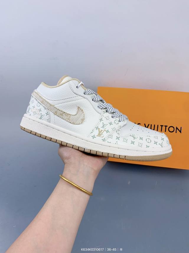 Air Jordan 1 Low Aj1 Joe 1 low-top casual sneakers, the unique design style and