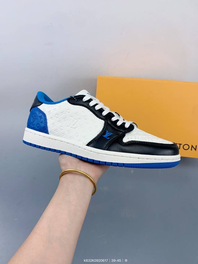 Air Jordan 1 Low X Lv joint low-top pure original factory product The shoe body