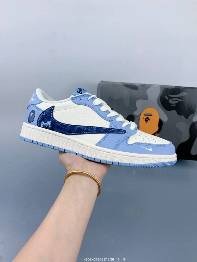 Travis Scott X Fragment Design X Jordan Air Jordan 1 Low Og Sp Multi-party joint
