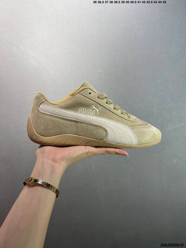 Puma Speedcet Tan Puma low-top retro sports casual racing running shoes lead the