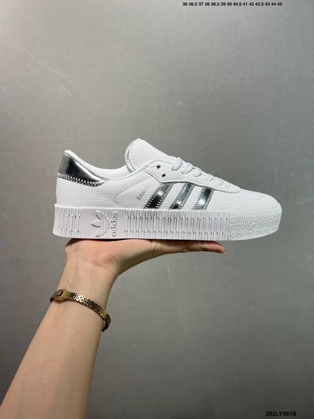 Adidas Originals Sambarose anti-slip shock-absorbing low-top sneakers Item No.:E