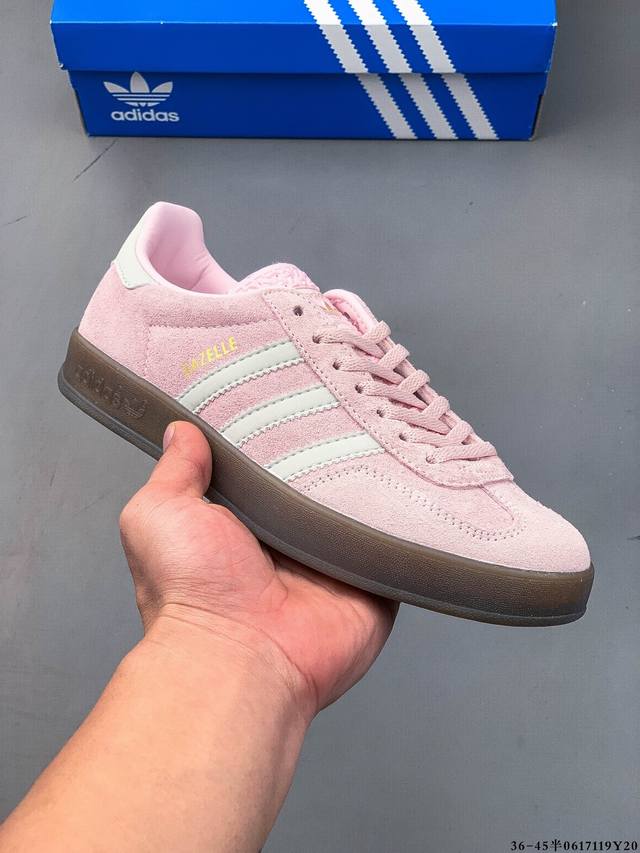 True half size! Adidas Gazelle low-top retro versatile casual sports shoes 06171