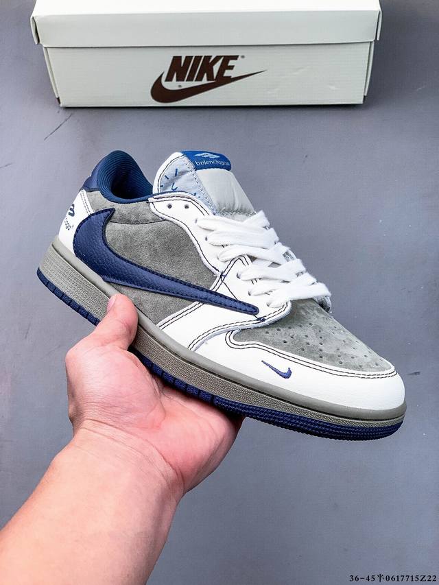 half size! Nike Air Jordan Low 1 Jordan 1 low-top inverted hook classic casual s