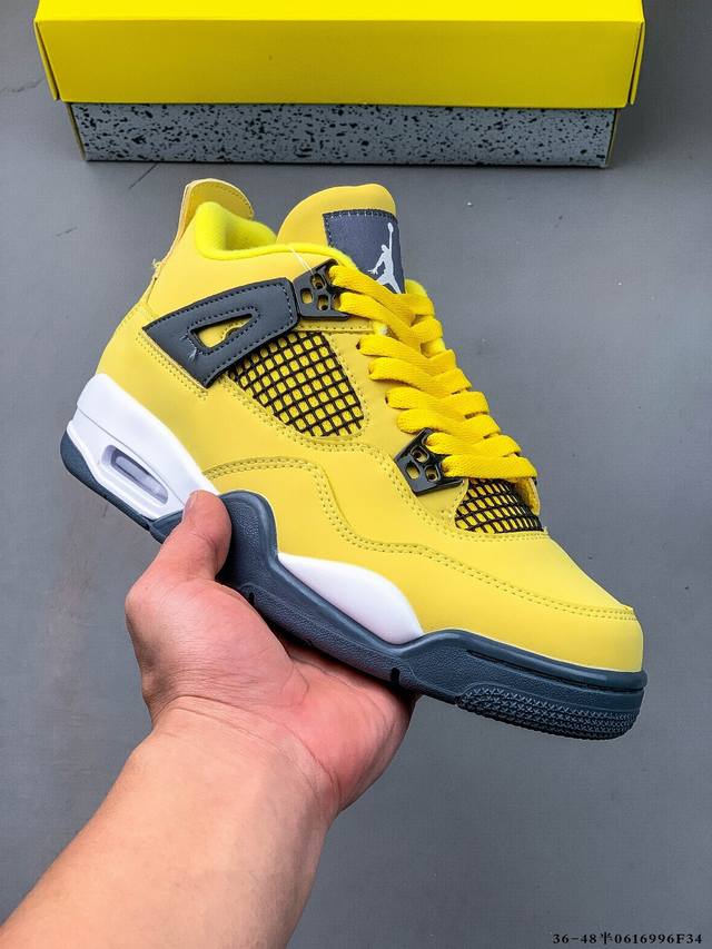 Company level! Air Jordan 4 Retro Og Cement Aj4 Joe 4 Retro Casual Sports Basket