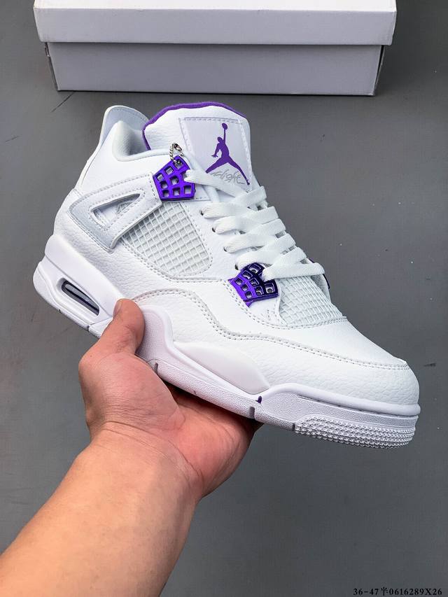 Second-layer genuine label! Air Jordan 4 Aj4 mid-top retro casual sports culture