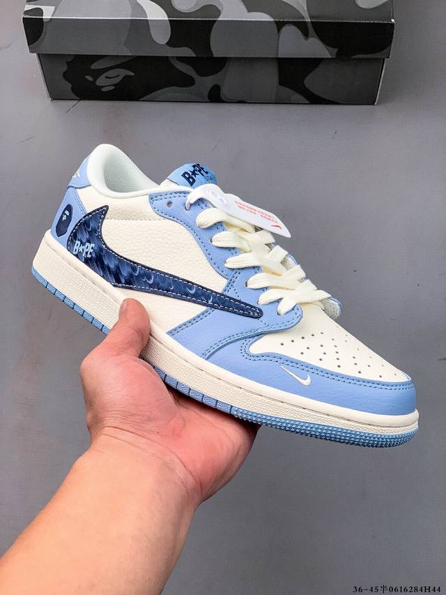 Company-level first-layer! Nike Air Jordan 1 Low Aj1 Joe 1 low-top trendy slow-m