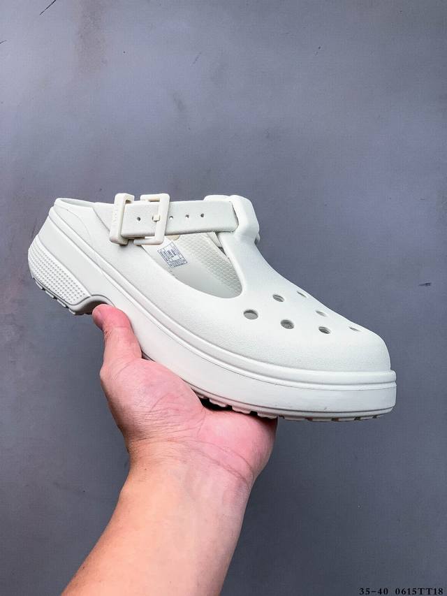 Crocs Mary Jane Eva lightweight slip-on shoes Closed cell resin can automaticall