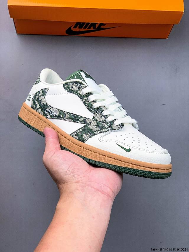 Top layer genuine label! Nike Air Jordan Low 1 Jordan 1 low-top classic casual s