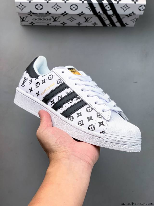 Company level! Adidas Superstar shell head classic versatile casual sneakers 061