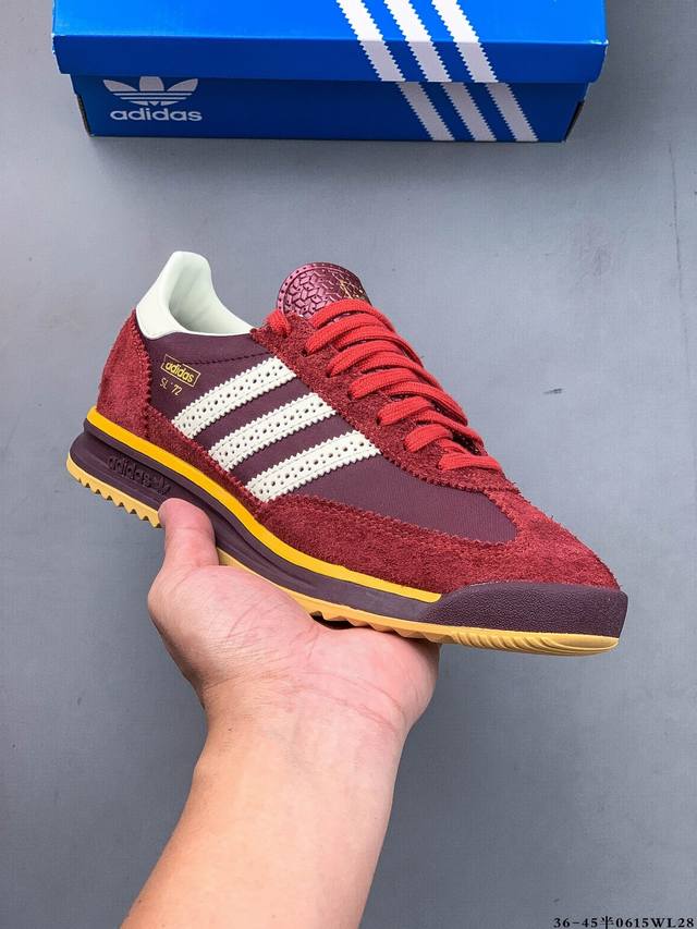 Corporate level! Adidas Sl 72 Rs new reset version, this retro shoe is presented