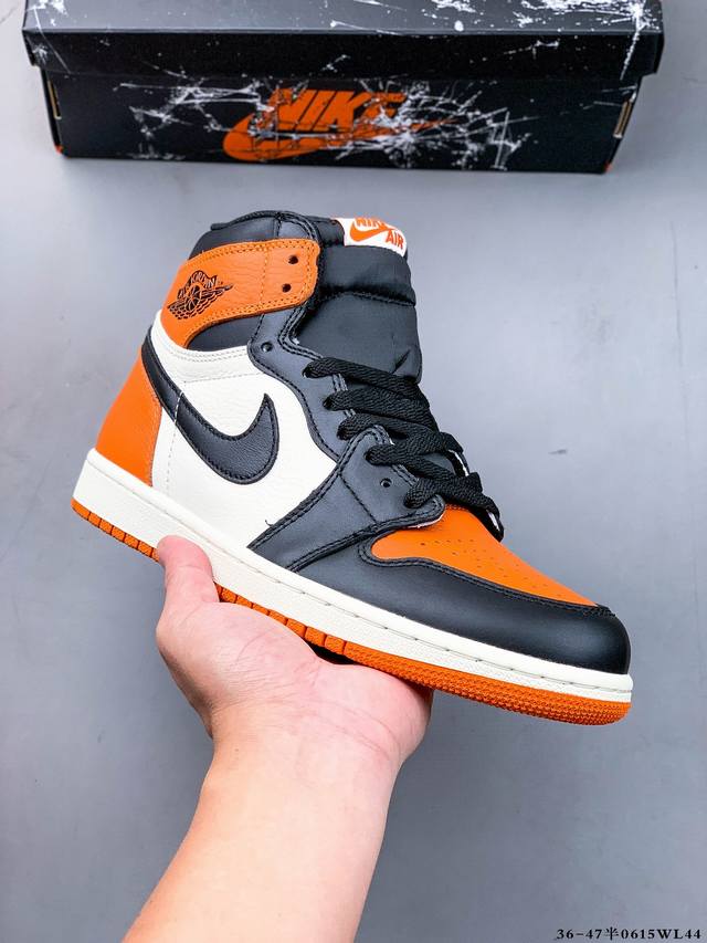 Company-level top layer! Air Jordan 1 high-top trendy cushioning sports casual s
