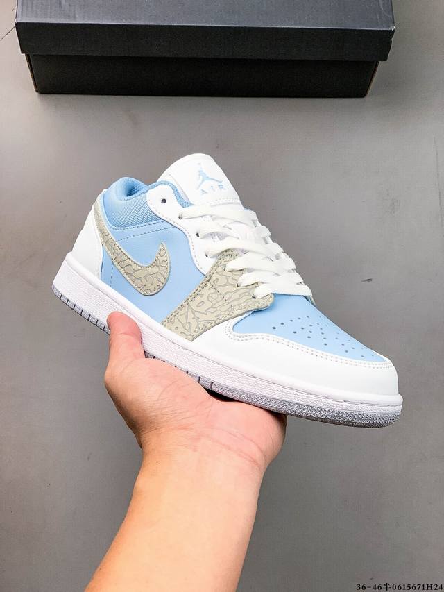 Top layer genuine label! Nike Air Jordan Low 1 Jordan 1 low-top classic casual s