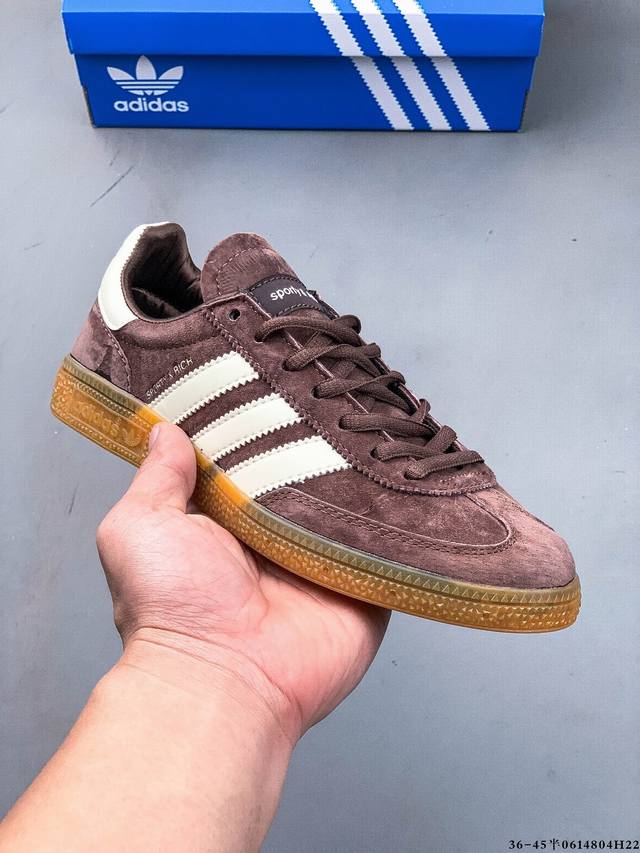 half size! Sporty & Rich x Adidas Handball Spezial retro sports casual sneakers