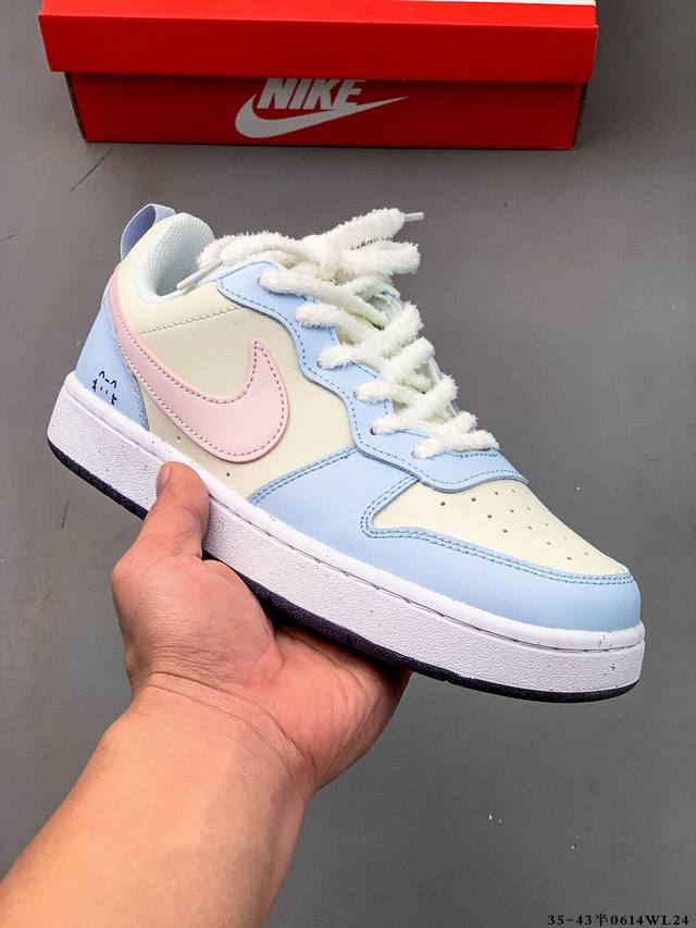 Company level! Nike Court Borough Low low-top versatile casual sports shoes 0614