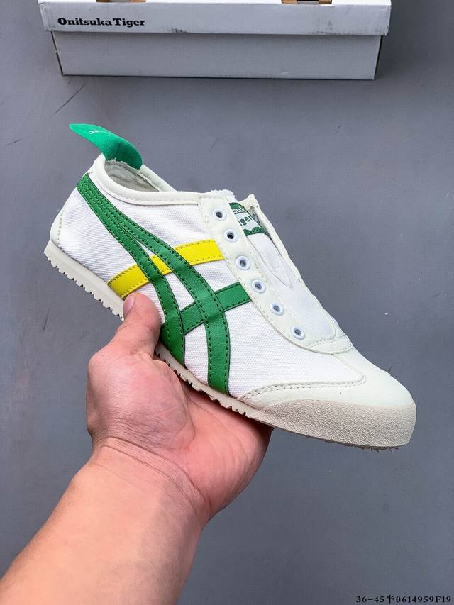 Asics Mexico 66 Slip-On Onitsuka Tiger Series Classic Canvas Casual Shoes 061495