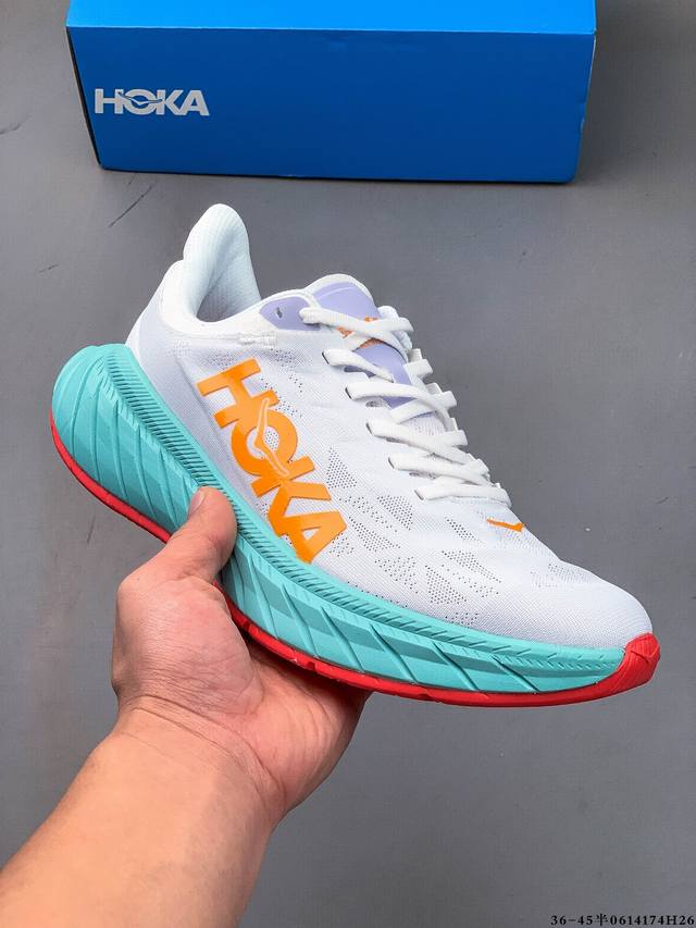 Hoka One One Racing Carbon Plate Road Running Shoes Carbon X2 Shock Absorption S