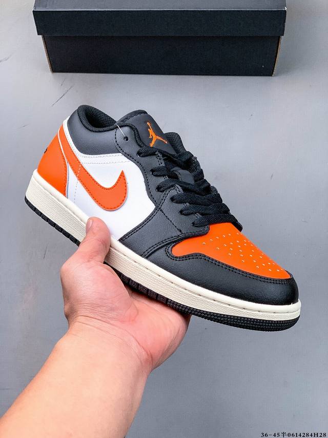 Company-level first-layer! Nike Air Jordan 1 Low Aj1 Jordan 1 low-top trendy spo