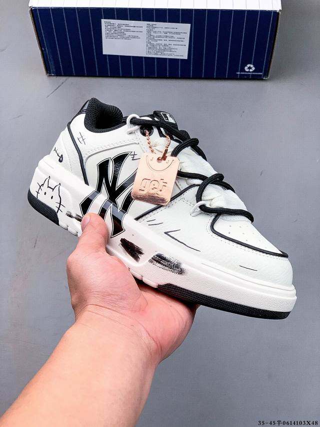 Corporate Level [Customized Sneakers] Mlb New York Yankees Trend Code Street Gra