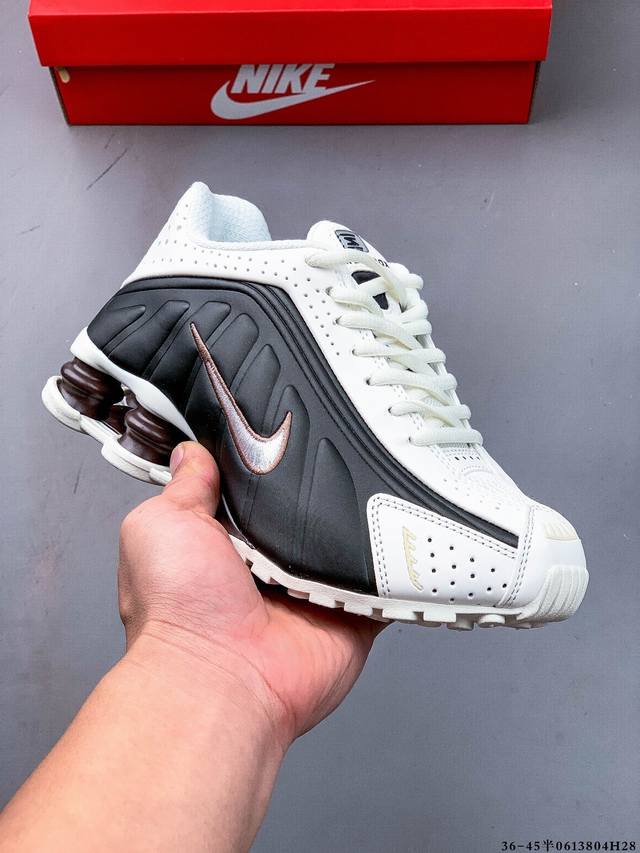 Corporate! Nike Shox R4 Series Nike Low-Top Sports Leisure Air Cushion Sneakers