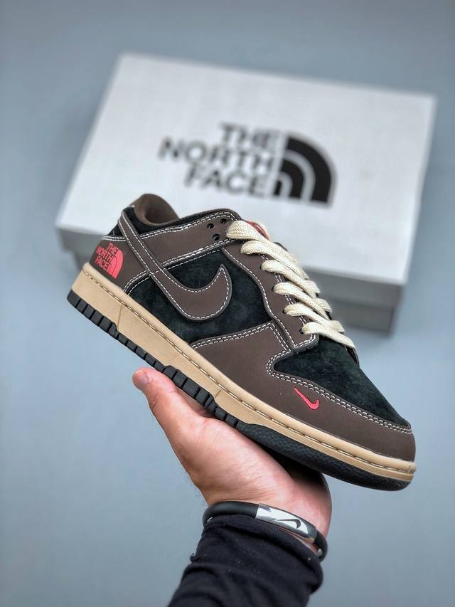 Nike Sb Dunk Low x The North Face Brown, Black and Red Hook Purely original from