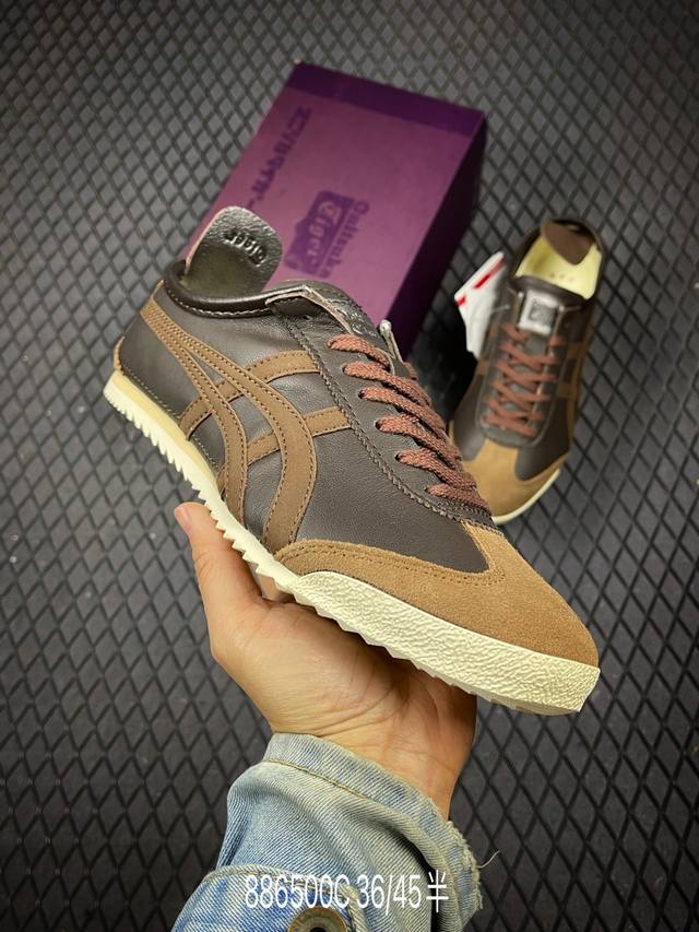 C Corporate-grade lambskin Onitsuka Tiger Mexico 66 Slip-On Low-top Summer Breat
