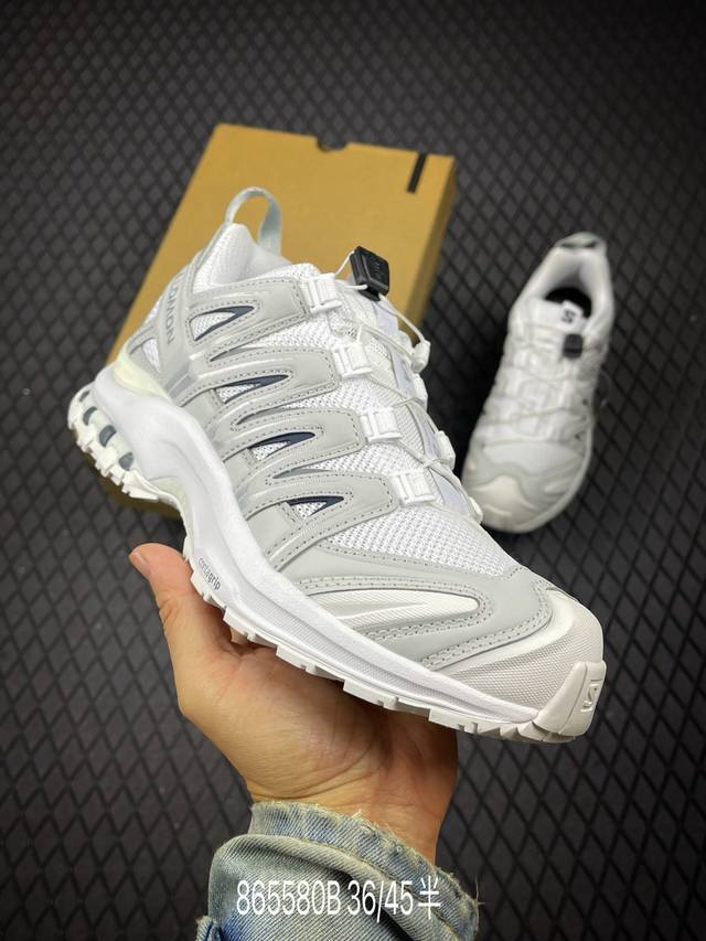 B Corporate-level Salomon Xa Pro 3D outdoor cross-country running shoes. The upp