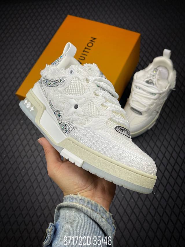 D Lv-Louis Vuitton Trainer 2025 catwalk latest model original 1:1 development an