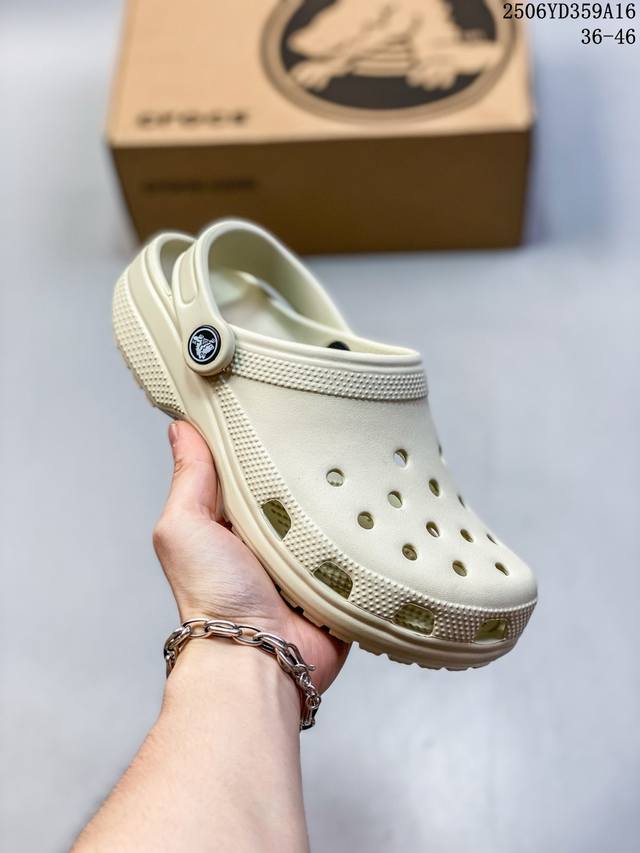 Crocs Echo Clog celebrity beach indoor and outdoor wear casual wading hole shoes