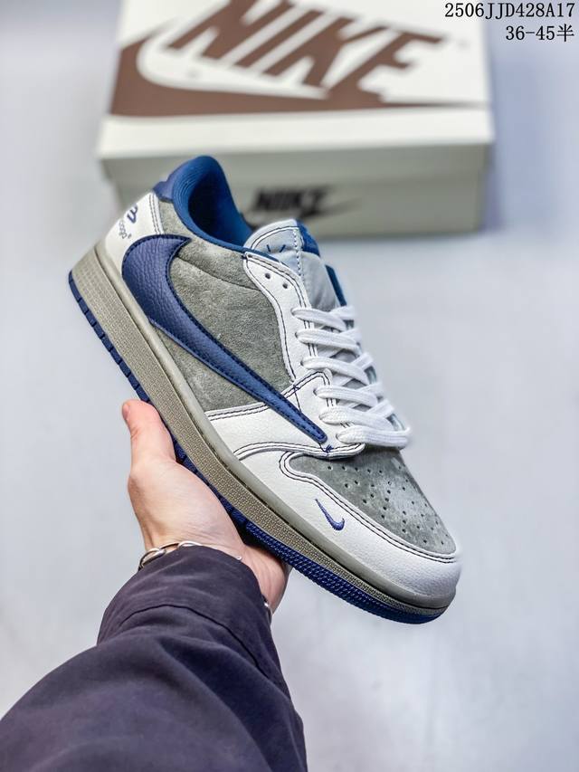 Corporate Nike Air Jordan 1 X Travis Scott Aj1 Inverted Hook Joe One Inverted Ho