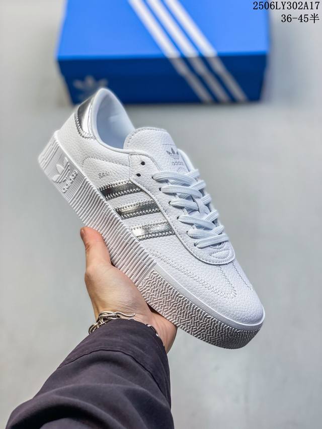 Adidas Sambarose W Casual Fashion German Training Low-top Thick-soled Sneakers I
