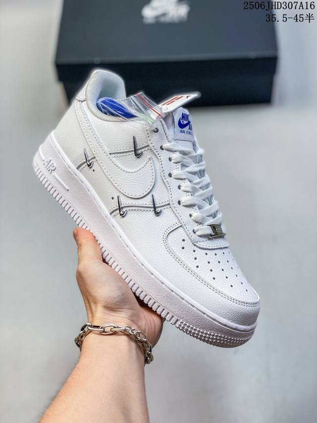 real label with half size Nike Air Force 1 Low Luxe Air Force One low-top thick-