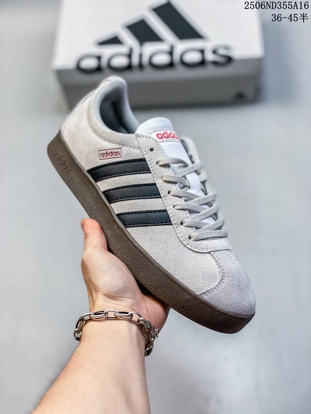Adidas Neo Vl Court versatile single item suede non-slip wear-resistant lightwei