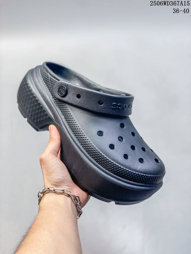 Crocs Stomp Eva Igloo Crocs 5.5cm Unisex Item No.: 209347-100 Shoe Size: 36-40 0