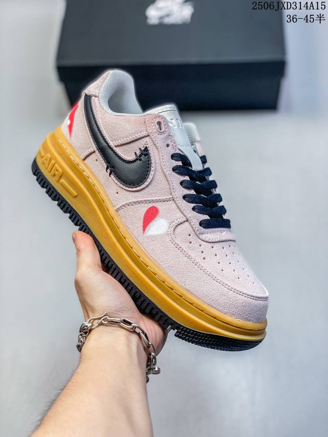 Nike Air Force 1 Low Luxe Air Force One Low-top Thick-soled Casual Sports Shoes