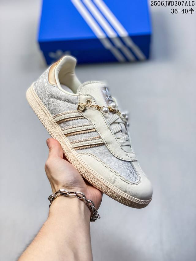 Corporate Adidas Originals Samba Og Shoes Classic Sneakers White T-Toe Shoes Wom