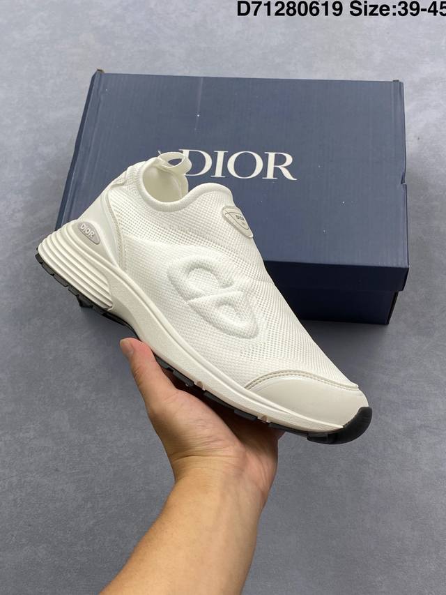 Dior mesh low-top sports casual shoes This series uses black mesh, white and bla