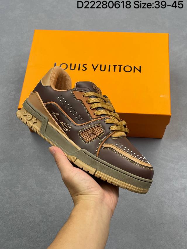 Louis Vuitton Trainer Sneaker Low New Lv Louis Vuitton casual sports culture all