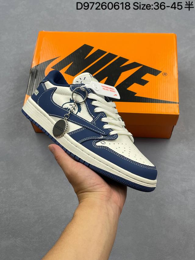 Corporate Nike Air Jordan 1 X Travis Scott Aj1 Inverted Hook Joe One Inverted Ho