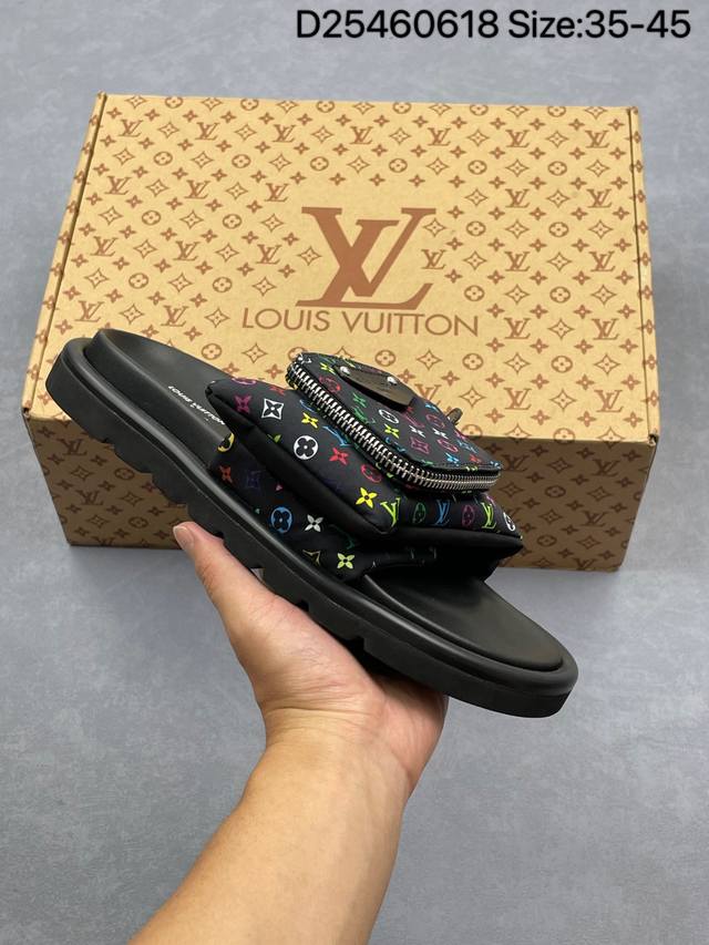 Takashi Murakami X Louis Vuitton Lv slippers Original one-to-one development of