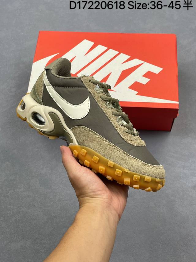 Nike Air Max Waffle Sp"Black And Anthracite" air cushion waffle hybrid series lo