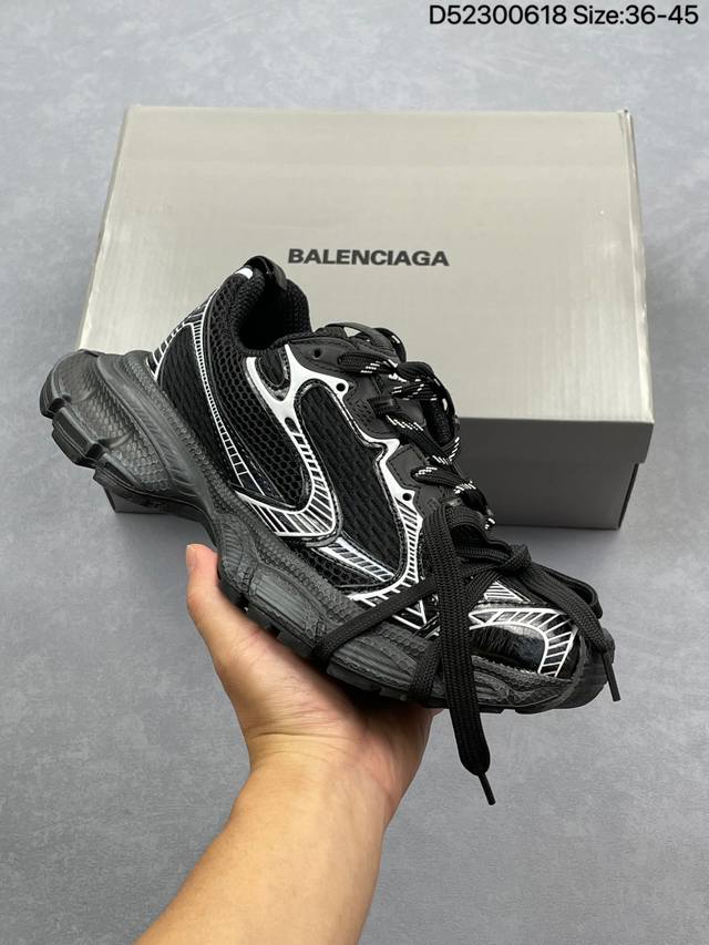 French high-end luxury brand - Balenciaga 3Xl Sneakers 3+ series low-top retro w