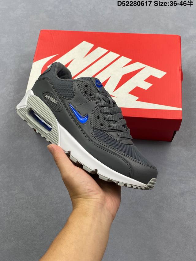Nk Air Max 90 air cushion retro shock-absorbing running shoes Dm0029-012 Classic