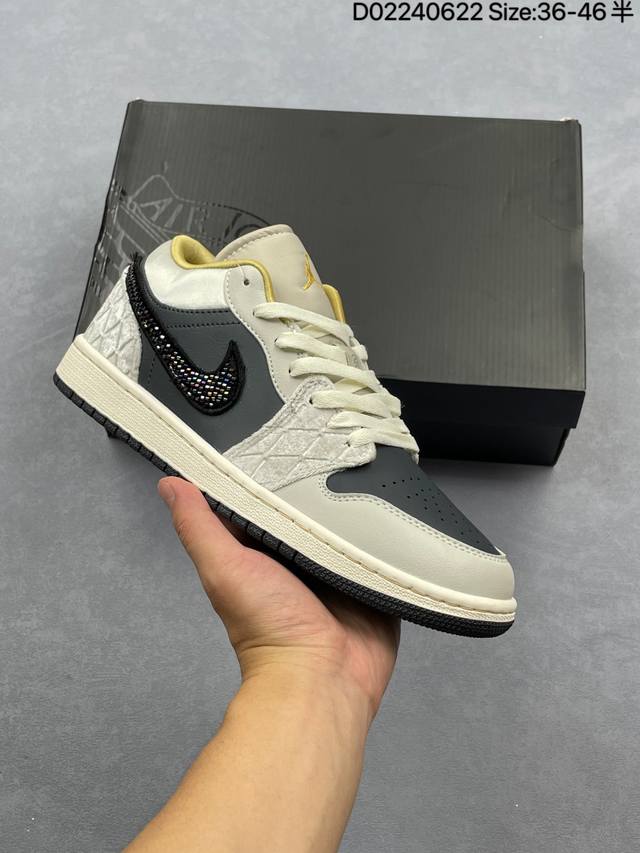 Air Jordan 1 Low Se Low-top Black and Gray Satin Aj1 Jordan 1 Aj1 Jordan 1 Low-t