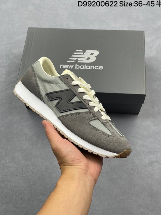 New Balance Nb 471 series fabric cow split leather retro fashion non-slip wear-r
