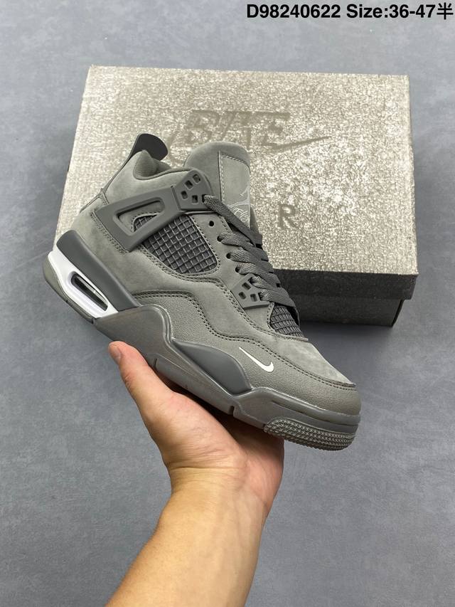 New color Nike Air Jordan 4 Retro Nike Michael Jordan Aj4 generation mid-top ret