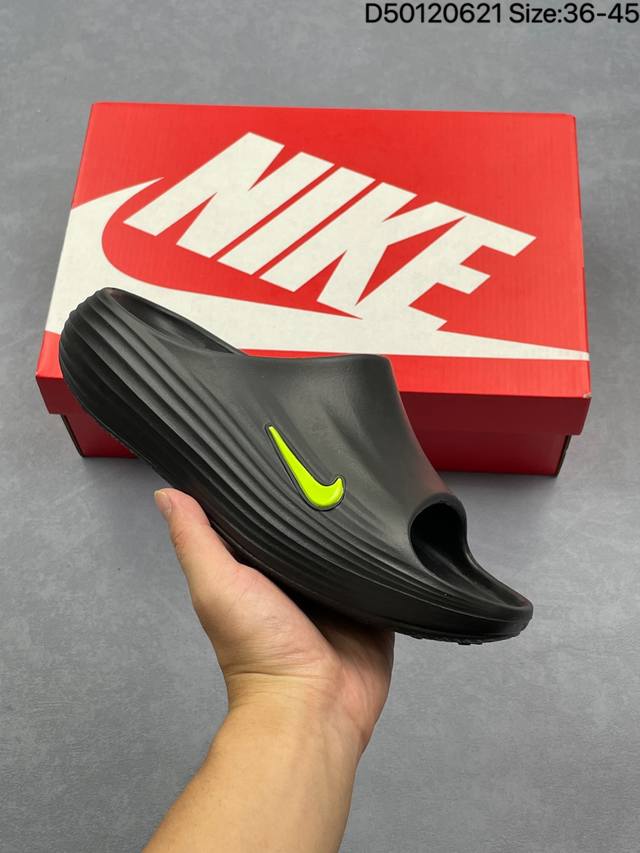 Corporate Nike Reactx Rejuven8 Slide Nike simple and comfortable hole shoes Made