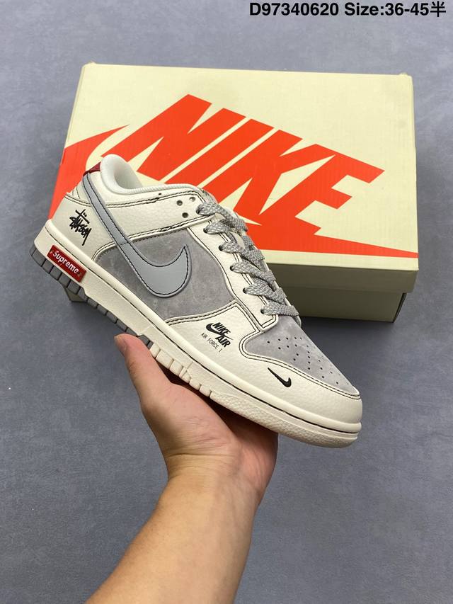 Nike Sb Dunk Low X Supreme Pure original factory product Highly recommended Orig